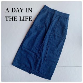 ユナイテッドアローズ(UNITED ARROWS)のA DAY IN THE LIFE ユナテットアローズ デニムスカート ミモレ丈(ひざ丈ワンピース)