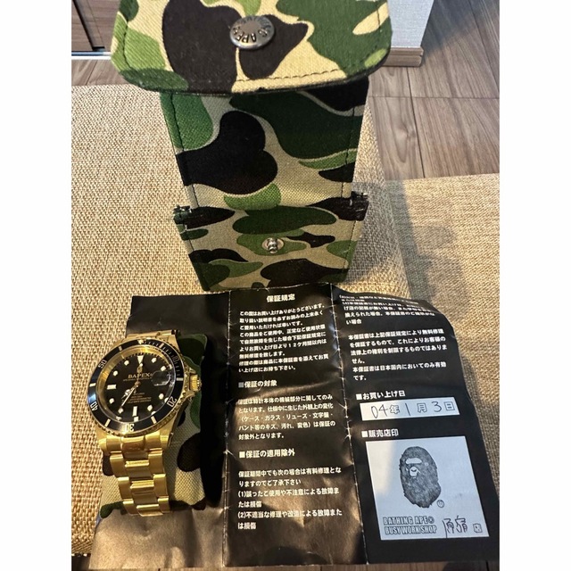 BAPEX TYPE1 サルマリーナ ゴールド 未使用品-