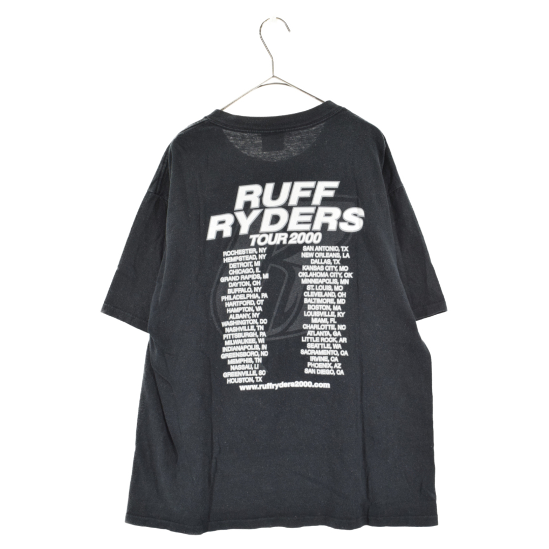 VINTAGE ヴィンテージ 00s Ruff Ryders Tour 2000 ラフライダースフロントプリント半袖Tシャツカットソー ヴィンテージ ブラック 1