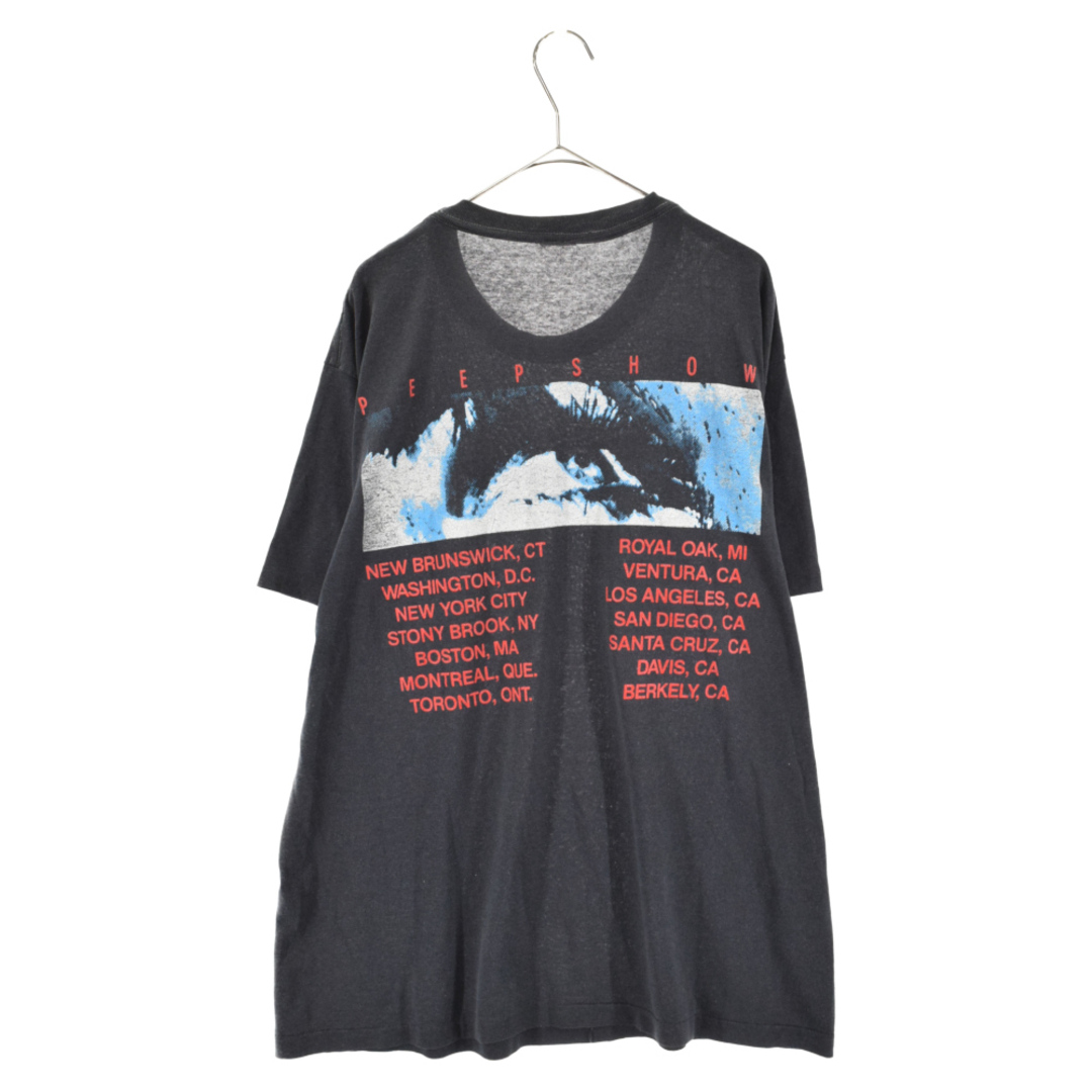 VINTAGE ヴィンテージ 80s SIOUXSIE AND THE BANSHEES PEEPSHOW TOUR スージー アンド ザ バンシーズ ツアー フロントプリント半袖Tシャツカットソー ヴィンテージ ブラック