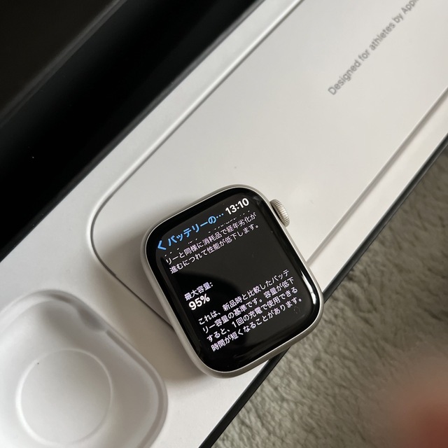 Apple Watch(アップルウォッチ)のApple Watch Series 7 GPS 41mm スターライト スマホ/家電/カメラのスマートフォン/携帯電話(その他)の商品写真