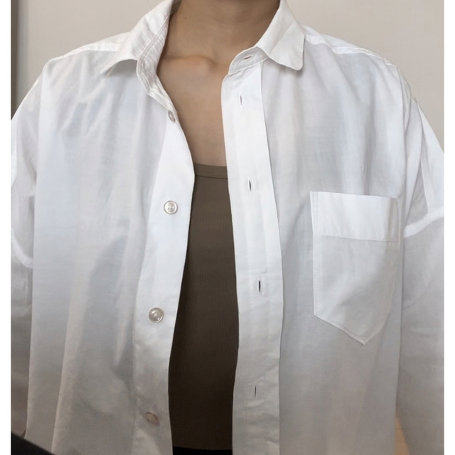 RODEO CROWNS(ロデオクラウンズ)のロデオクラウンズ　襟付き　シャツ　ポケット付き レディースのトップス(Tシャツ(半袖/袖なし))の商品写真