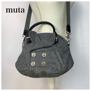 ムータ(muta)の【2wayバック】MUTA ムータ トレンチコート風バック ショルダー グレー(ハンドバッグ)