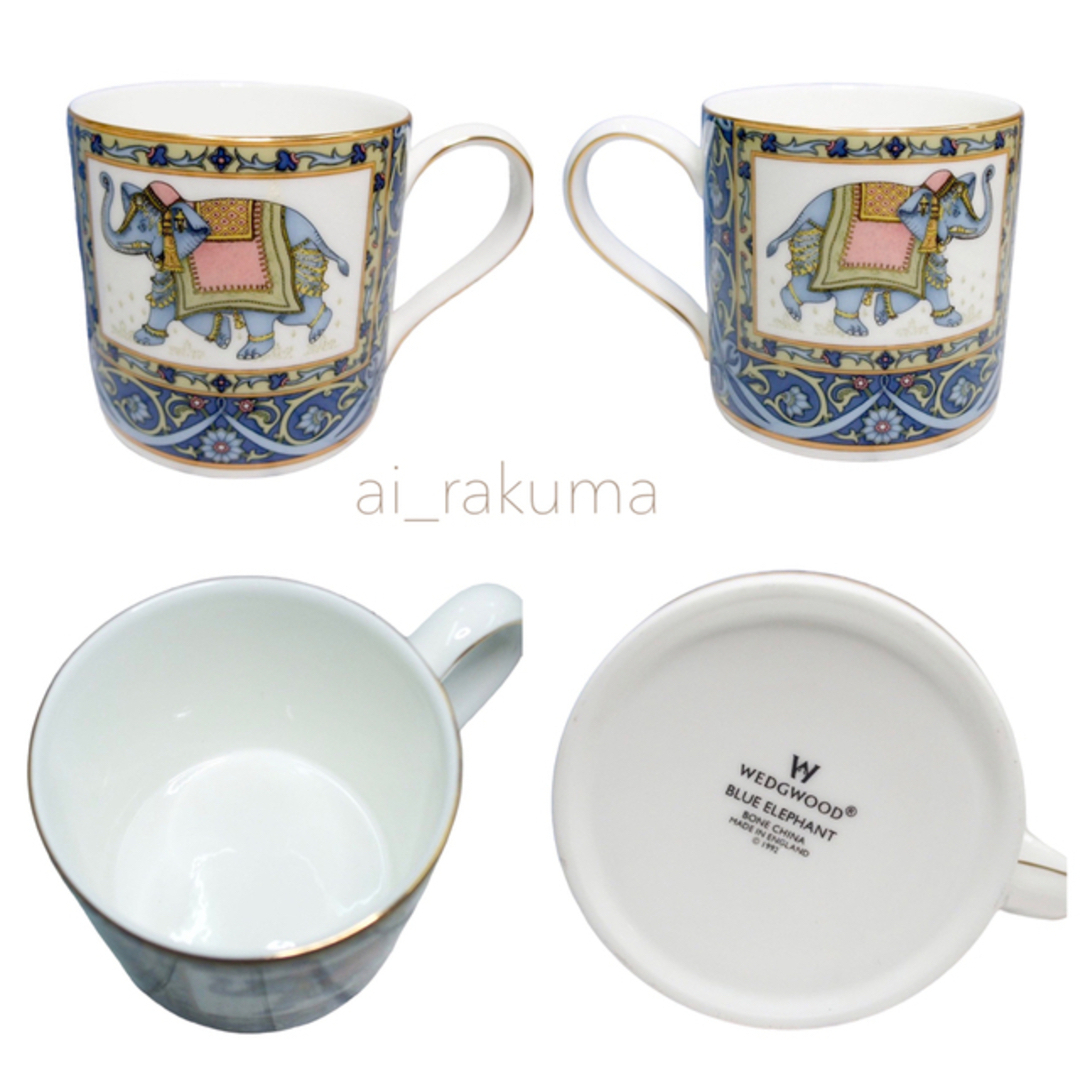 wedgwood ブルーエレファント　カップ\u0026ソーサ　ペア