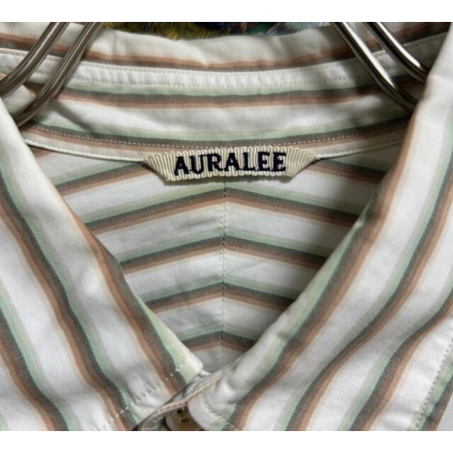 AURALEE(オーラリー)のAURALEE WASHED FINX TWILL STRIPE SHIRTS メンズのトップス(シャツ)の商品写真