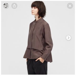 ユニクロ(UNIQLO)のUNIQLO シルクブラウス(シャツ/ブラウス(長袖/七分))