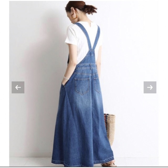 SLOBE IENA(スローブイエナ)の【ゆいぴ様専用】SLOBE IENA LE DENIMジャンパーデニムスカート レディースのワンピース(ロングワンピース/マキシワンピース)の商品写真