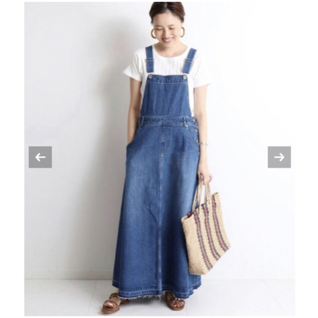 SLOBE IENA(スローブイエナ)の【ゆいぴ様専用】SLOBE IENA LE DENIMジャンパーデニムスカート レディースのワンピース(ロングワンピース/マキシワンピース)の商品写真