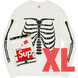 シュプリーム(Supreme)のSupreme Hanes Bones Thermal Crew XL(Tシャツ/カットソー(七分/長袖))