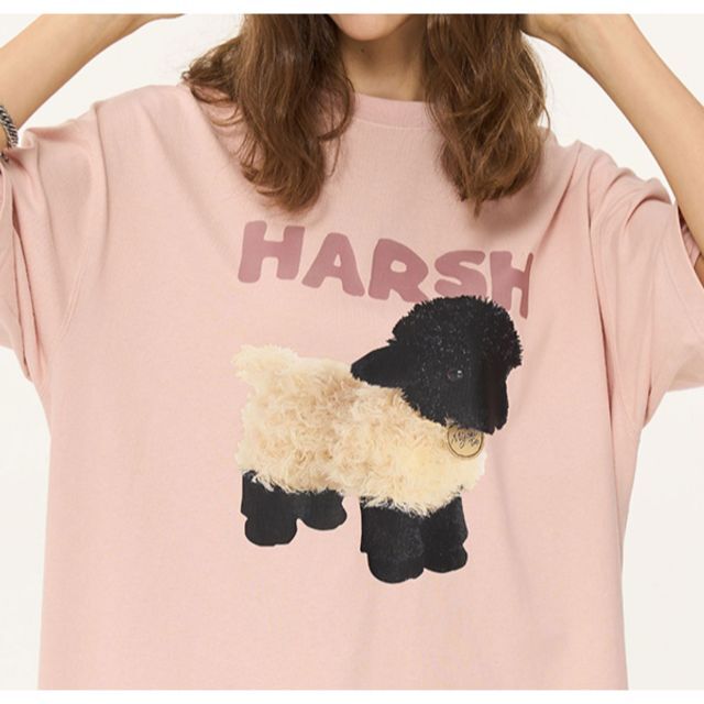 HARSH AND CRUEL 正規品 ユニセックス 羊 プリント Tシャツ 5