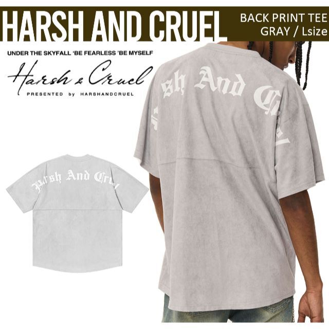 HARSH AND CRUEL 正規品 ユニセックス ポリスウェード TEE L