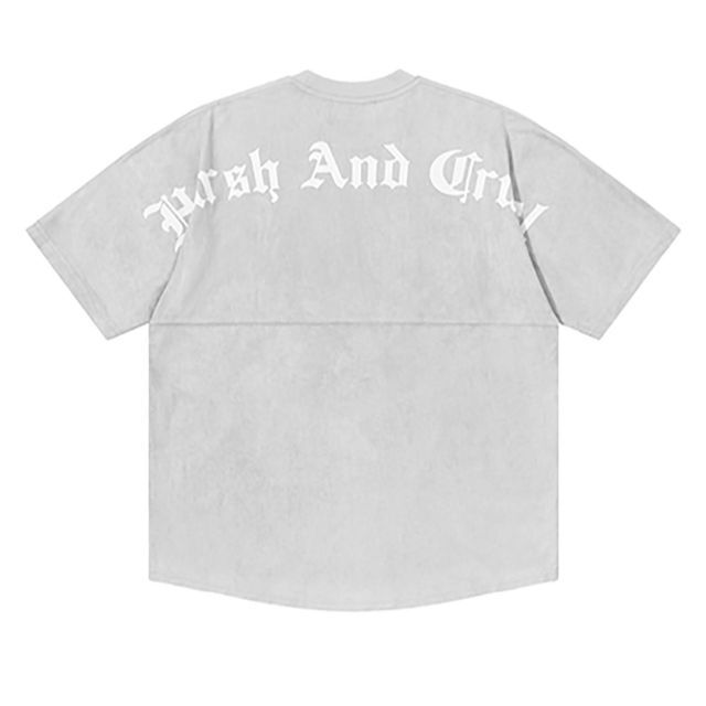 HARSH AND CRUEL 正規品 ユニセックス ポリスウェード TEE L メンズのトップス(Tシャツ/カットソー(半袖/袖なし))の商品写真