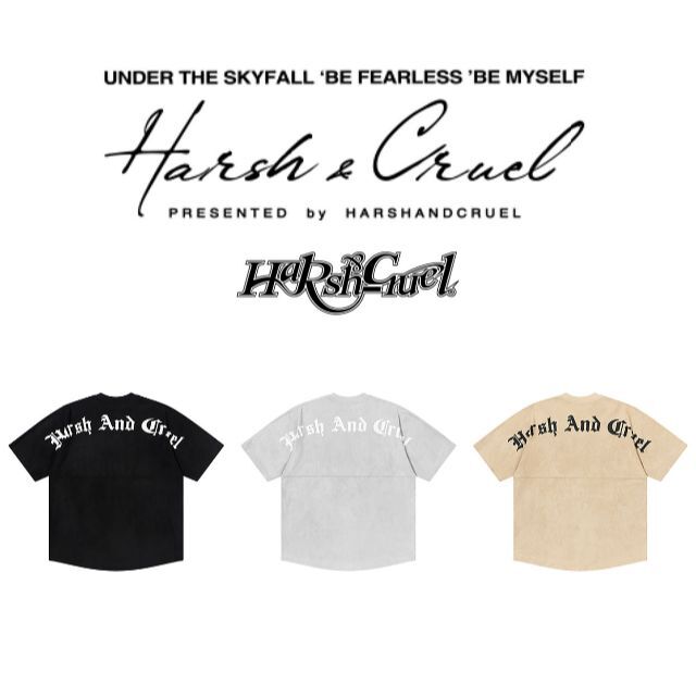 HARSH AND CRUEL 正規品 ユニセックス ポリスウェード TEE L メンズのトップス(Tシャツ/カットソー(半袖/袖なし))の商品写真