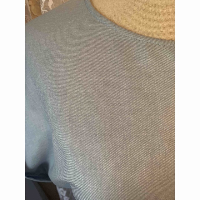 Adam et Rope'(アダムエロぺ)のアダムエロペ  半袖　カットソー　フリーサイズ　ユニクロ　ザラ　好き水色 レディースのトップス(カットソー(半袖/袖なし))の商品写真