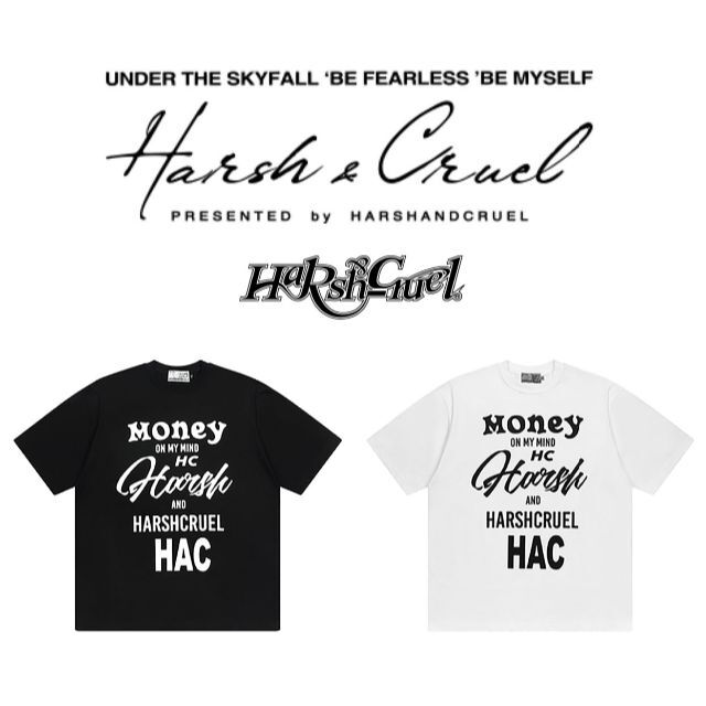 HARSH AND CRUEL 正規品 ユニセックス ビッグロゴ Tシャツ XL 7