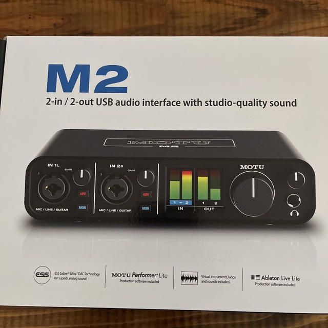 MOTU M2 オーディオインターフェイス 楽器のDTM/DAW(オーディオインターフェイス)の商品写真