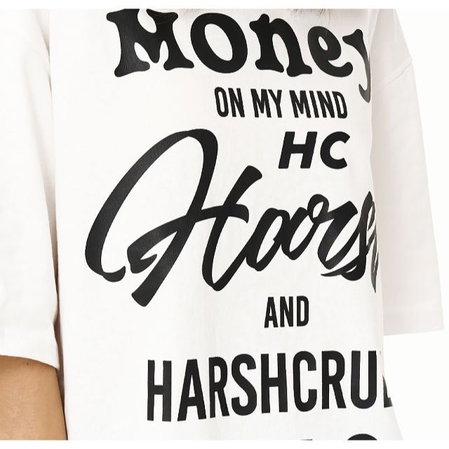 HARSH AND CRUEL 正規品 ユニセックス ビッグロゴ Tシャツ XL