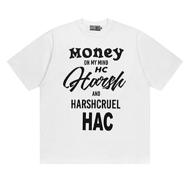 HARSH AND CRUEL 正規品 ユニセックス ビッグロゴ Tシャツ XL