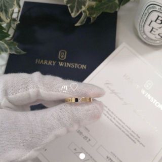 ハリーウィンストン(HARRY WINSTON)のハリーウィンストン　プリンセスカット・マリッジリング　12号　ダイヤ　指輪　美品(リング(指輪))