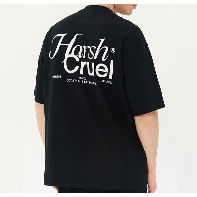 HARSH AND CRUEL 正規品 ユニセックス ロゴ Tシャツ L