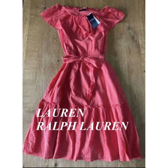 Ralph Lauren(ラルフローレン)のローレン　ラルフローレン　フリルワンピ　ワンピース　米国購入　新品 レディースのワンピース(ひざ丈ワンピース)の商品写真
