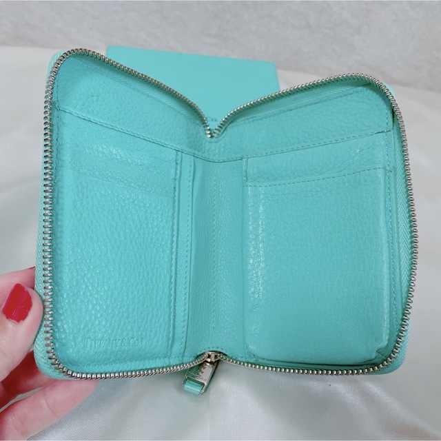 【美品】TIFFANY\u0026Co. ティファニー ジッパー 二つ折りお財布