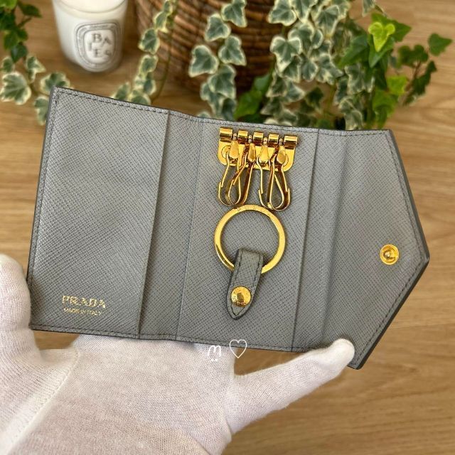 PRADA プラダ キーケース　ブルー