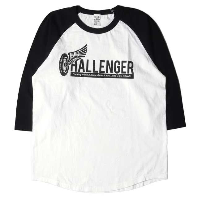 『美品』challenger 20AW ホイールロゴ 7分袖 ラグラン Tシャツ