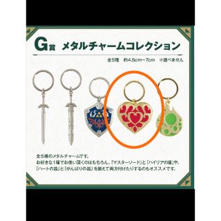 バンダイ(BANDAI)の一番くじ　ゼルダの伝説　G賞　メタルチャームコレクション(キーホルダー)