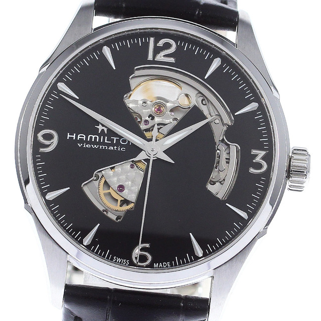 Hamilton(ハミルトン)のハミルトン HAMILTON H327050 ジャズマスター ビューマチック オープンハート 自動巻き メンズ 箱・保証書付き_749549 メンズの時計(腕時計(アナログ))の商品写真