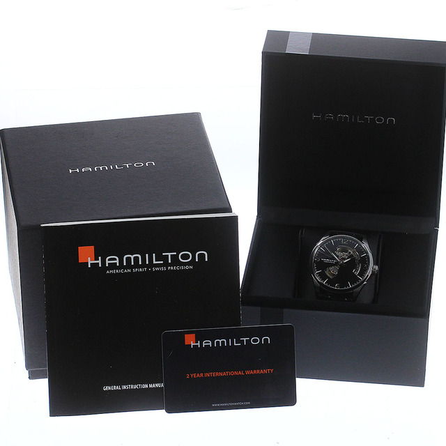ハミルトン HAMILTON H327050 ジャズマスター ビューマチック オープンハート 自動巻き メンズ 箱・保証書付き_749549