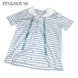 ピンクハウス(PINK HOUSE)のPINKHOUSE 2wayボーダートップス カットソー ピンクハウス(カットソー(半袖/袖なし))