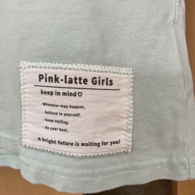 PINK-latte(ピンクラテ)のピンクラテ 半袖 Tシャツ xsサイズ キッズ/ベビー/マタニティのキッズ服女の子用(90cm~)(Tシャツ/カットソー)の商品写真