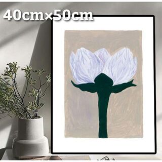 アートポスター北欧  ウメバチソウの花 40×50 インテリア  絵画 壁画(絵画/タペストリー)