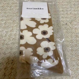 マリメッコ(marimekko)のマリメッコ　靴下　ベージュ✖︎ホワイト　37〜39 送料込(ソックス)