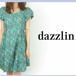 ダズリン(dazzlin)のdazzlin♡藤井リナコラボ花柄ワンピ(ミニワンピース)