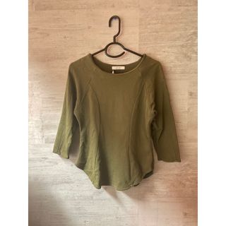 マウジー(moussy)のmoussy 7分袖トップス カーキ(カットソー(長袖/七分))