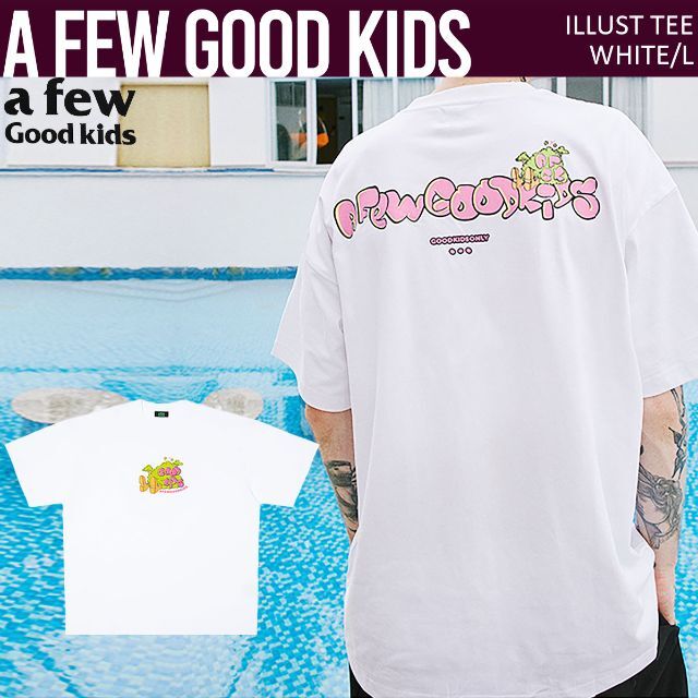 素材コットン100%A FEW GOOD KIDS 正規品 ユニセックス プリント Tシャツ L