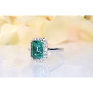 天然 エメラルド ダイヤ リング1.93ct k18 fの通販 by Rui|ラクマ