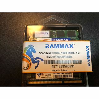 SO-DIMM DDR3L 1600 8GB×2 RM-SD1600-D16GB(PC周辺機器)