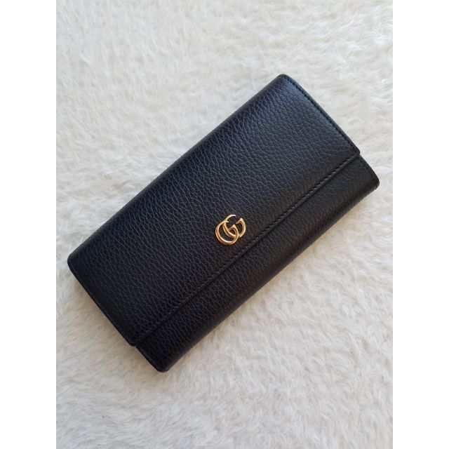 GUCCI グッチ プチマーモント コンチネンタル 長財布 ブラック