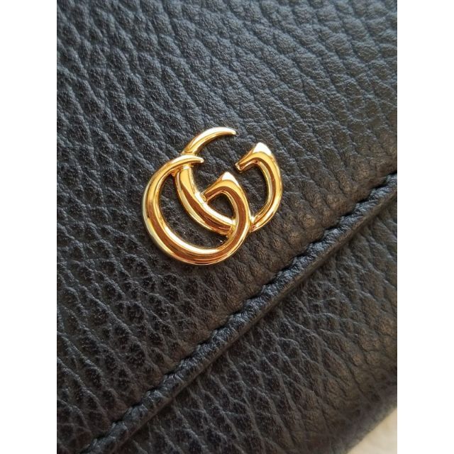 GUCCI グッチ プチマーモント コンチネンタル 長財布 ブラック