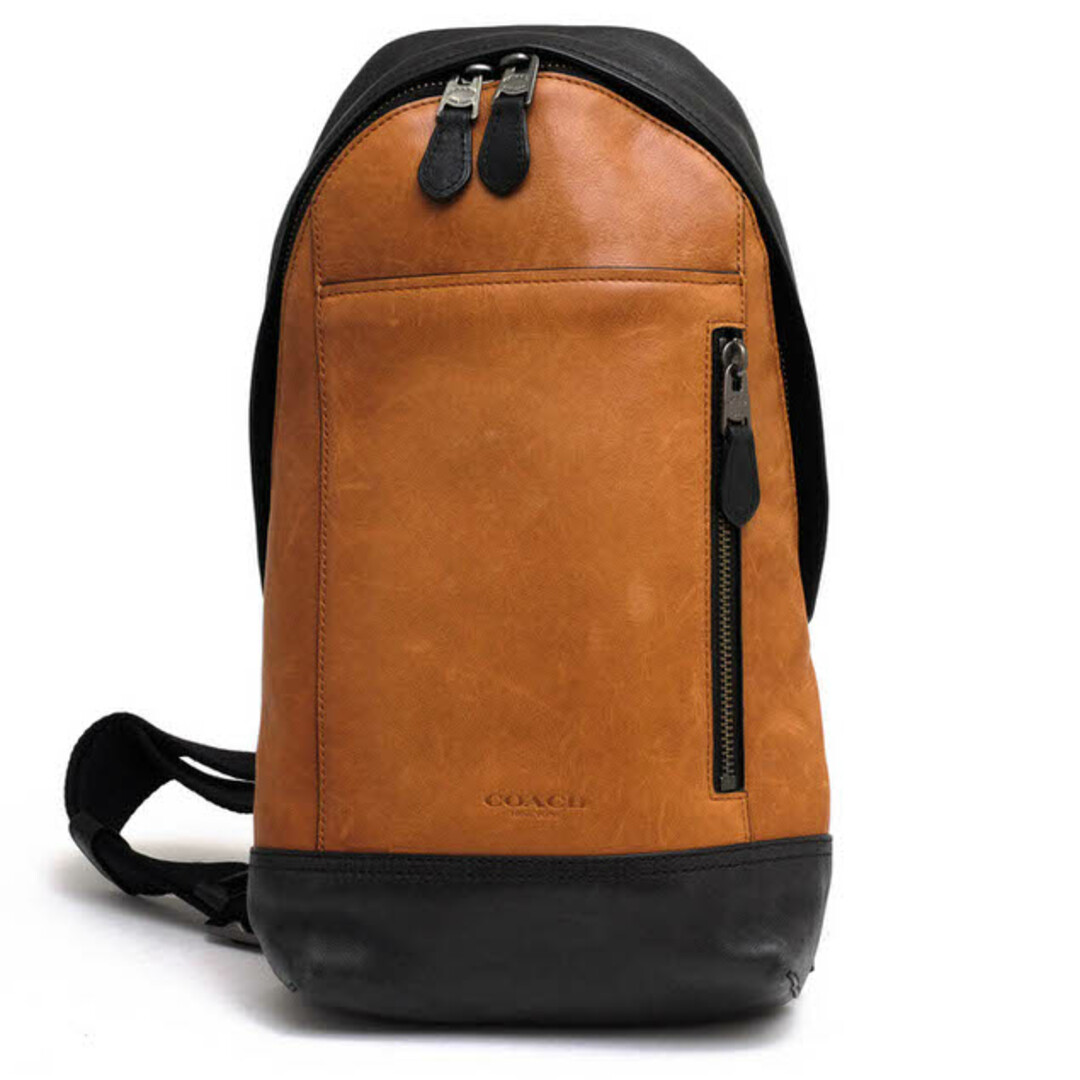コーチ/COACH バッグ ショルダーバッグ 鞄 メンズ 男性 男性用レザー 革 本革 ブラウン 茶 72096 manhattan sling pack マンハッタン スリング パック クロスボディ ボディバッグ | フリマアプリ ラクマ