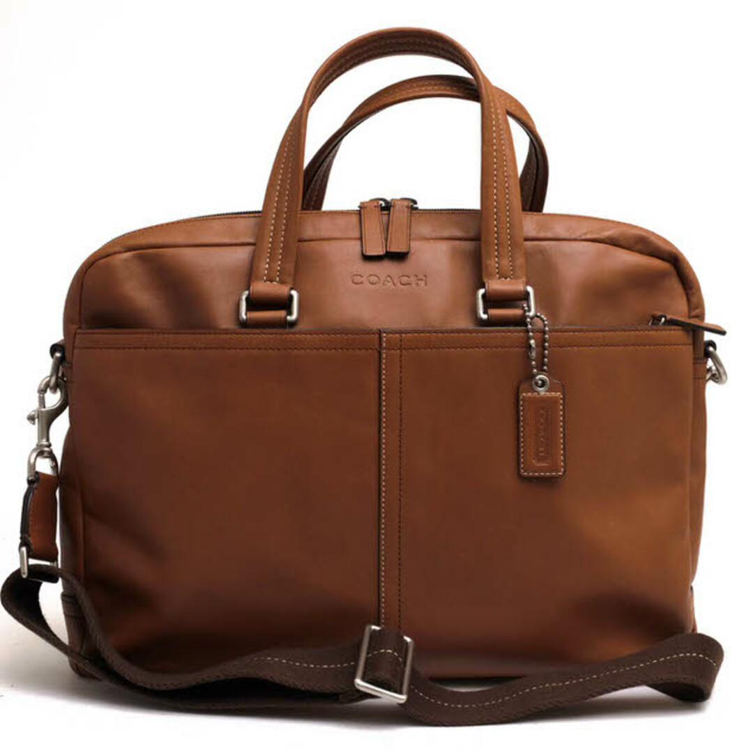 コーチ/COACH バッグ ブリーフケース ビジネスバッグ 鞄 ビジネス メンズ 男性 男性用レザー 革 本革 ブラウン 茶 F70670 Legacy Leather Zip Commuter レガシー ジップ コミューター 2WAY ショルダーバッグ | フリマアプリ ラクマ