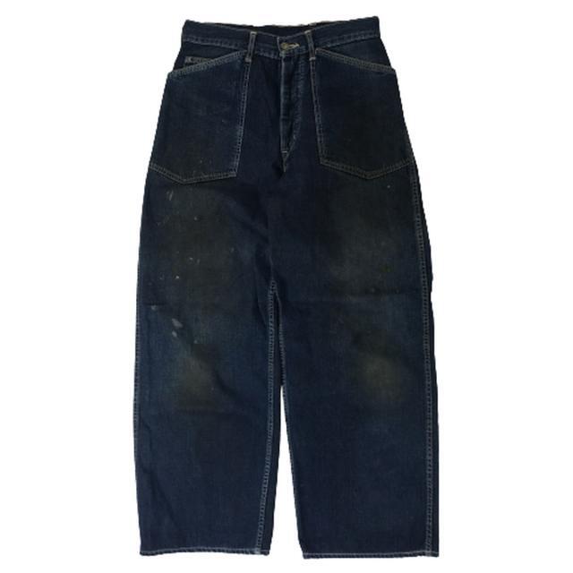 30s M-35 U.S.ARMY DENIM TROUSER ヴィンテージ デニム トラウザー PW 良品 W30相当【A0】