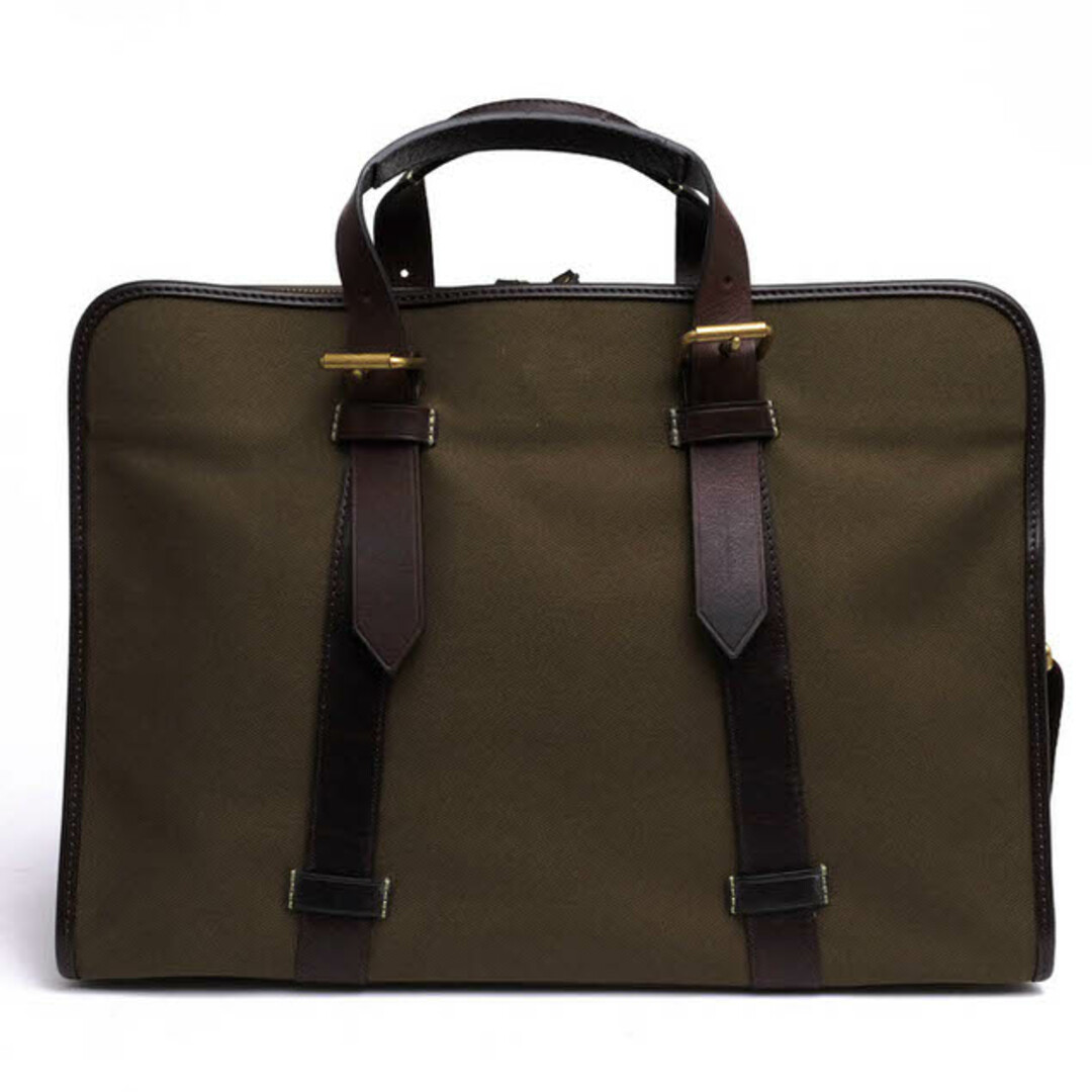 ポールスミス/Paul Smith バッグ ブリーフケース ビジネスバッグ 鞄 ビジネス メンズ 男性 男性用コットン 綿 キャンバス レザー 革 オリーブ カーキ PSH703 MILITARY BRIGHTS 2WAY ショルダーバッグ
