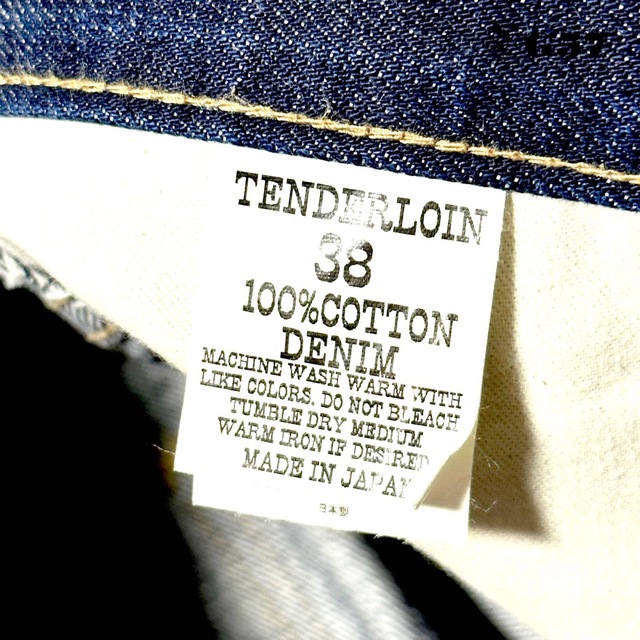 希少品！ TENDERLOIN デニム パンツ ライダース C 34 インディゴ