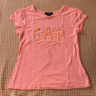 ギャップキッズ(GAP Kids)のGap kids ギャップキッズ スパンコールTシャツ オレンジ系(Tシャツ/カットソー)