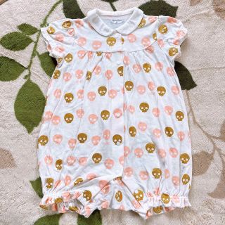 コンビミニ(Combi mini)の美品　半袖ロンパース　カバーオール　ベビー子供服80(ロンパース)