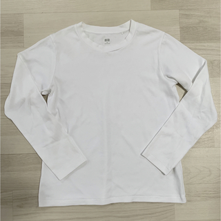ユニクロ(UNIQLO)のユニクロスムースストレッチコットンクルーネックM(Tシャツ(長袖/七分))